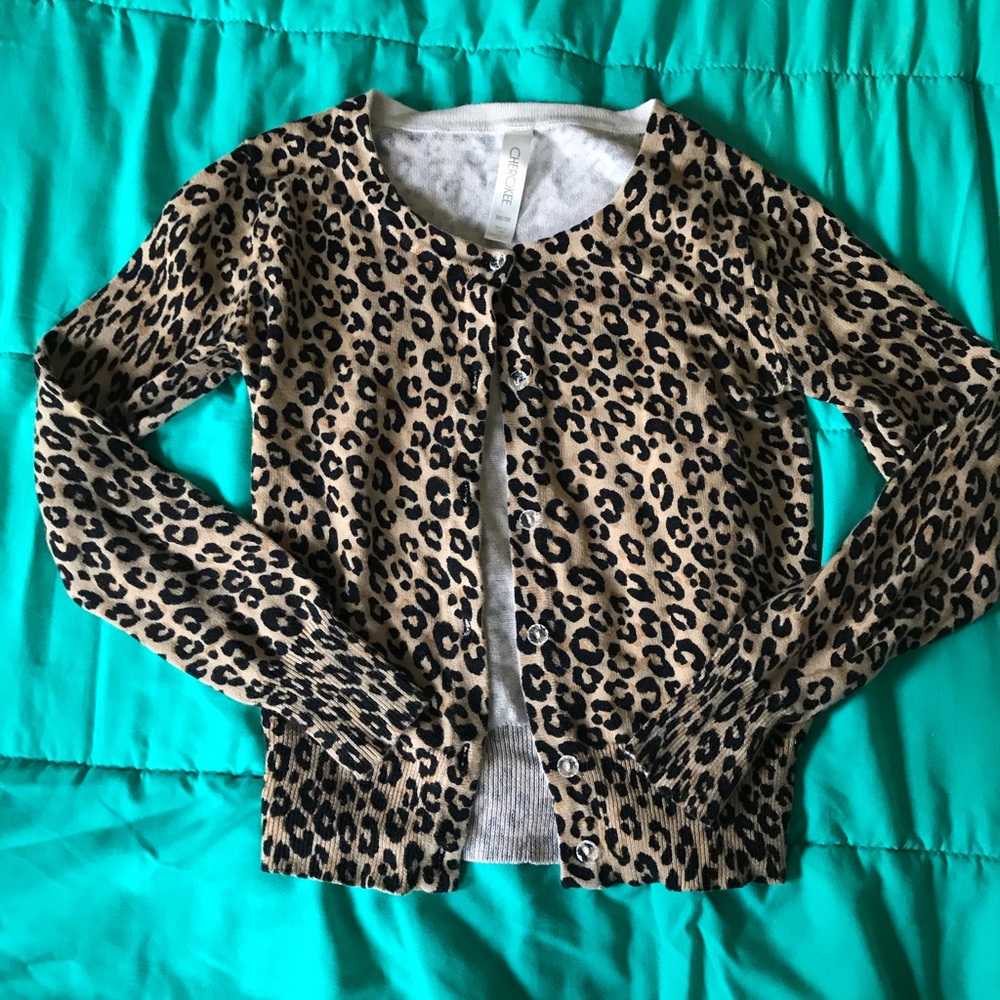 Cheetah Print Cherokee Cardigan